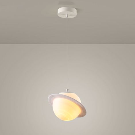 Lustre Creative Planet, suspension moderne, lampe de chevet, plafonnier suspendu, hauteur réglable, lumière chaude, 20 cm x 150 cm (1/5)