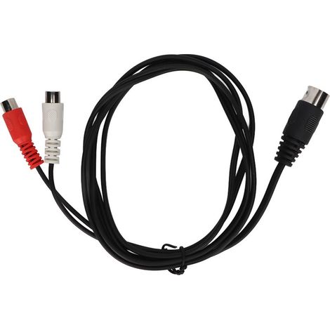 Câble adaptateur DIN 5 broches mâle vers 2 RCA femelle pour équipement audio vintage, 1,5 mètres (1/5)