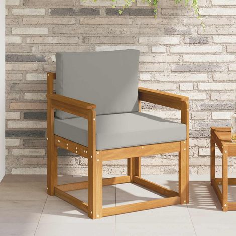 Outdoor-Sofa Massives Akazienholz und Polyester