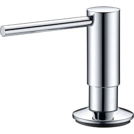 Soap Dispenser with 360° Swivel Spout - Refillable Soap Dispenser Top for Kitchen Sink - Chrome Stainless Steel Soap Dispenser 300ml (1/5)