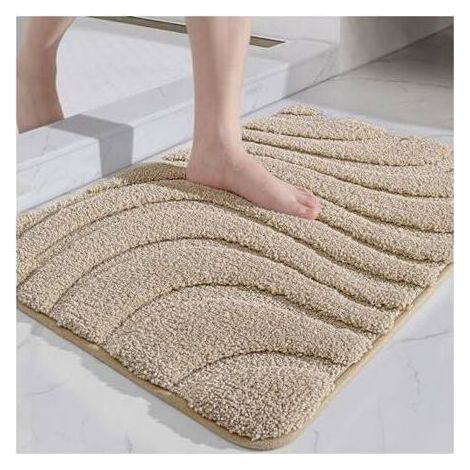 Online Store - Bath Mat 40 x 60 cm, Microfiber Bathroom Mat, Non-Slip Bath Mat, Extra Absorbent, Soft Bathroom Mat (1/5)