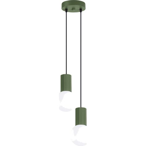 Lampade a sospensione Halo verde oliva 15x120x15cm Sollux (1/5)