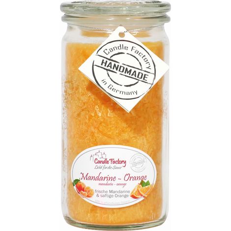 Candle Factory Mini Jumbo Mandarine-Orange Duftkerze Dekokerze 307177