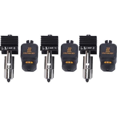 Hotend Kit de remplacement pour Bambu Lab H2D H2S H2C P2S 0.4 0.6 0.8MM buse en acier trempé avec couvercle en Silicone (1/5)