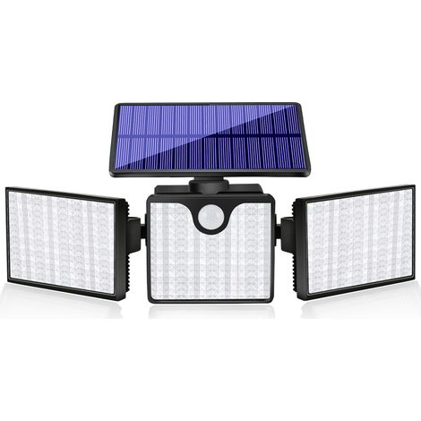 Lámpara de pared solar con sensor LIFCAUSAL, iluminación exterior impermeable, iluminación de jardín para el hogar. (1/5)