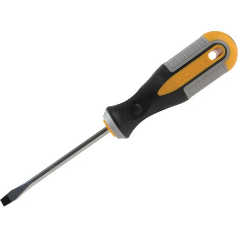 Roughneck ROU22114 Flat Head Screwdriver with Flared Tip, 6.0 x 100mm