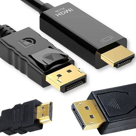 Câble adaptateur DisplayPort DP vers HDMI 3 m 4K x 2K, adaptateur 300 cm (1/5)