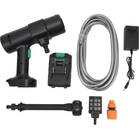 6-in-1 kabelloser Hochdruckreiniger mit Sprühdüse, 12.000 mAh Akku, 2,4 MPa Leistung, tragbar, ideal für Zäune und Gärten. (1/5)