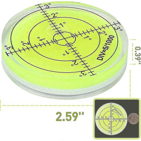 Marqueur de balle de golf Golf Green Reader Pro Putt, niveau à bulle rond, haute précision (1/5)