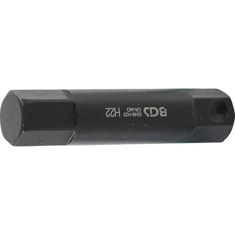 Embout 100 mm - Six Pans Intérieurs 22 mm - Résistant et Précis, Acier, Pro - D-Work (1/5)