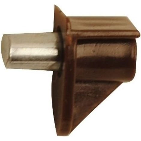 onestopdiy Lot de 32 supports d'étagère à emboîter Marron 5 mm