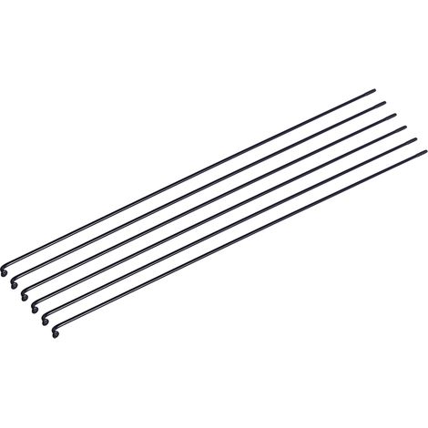 36 pièces Rayons Noirs pour Vélos Tout Terrain avec Écrous - Kit Complet Roue VTT 261mm (1/3)