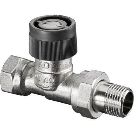 OVENTROP Válvula termostática A paso recto DN 10, Rp 3/8 x R 3/8, PN 10, 1181103
