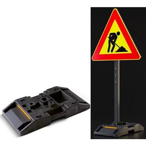 BASE DI FISSAGGIO PER PALO SEGNALETICA QUADRATO """BIG FOOT"""