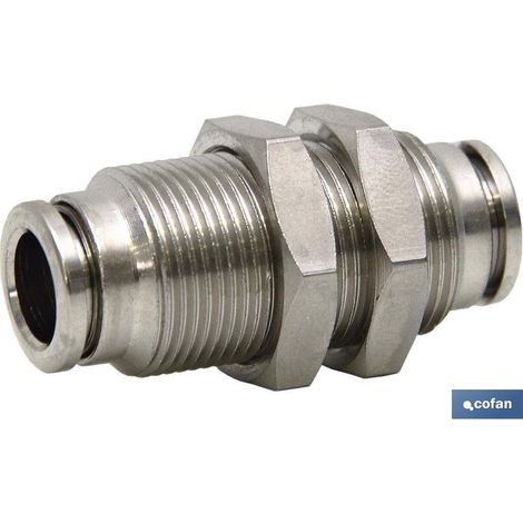 Gommino per tubo dritto in ottone nichelato. M-4