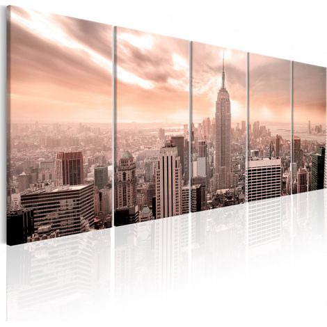 Tableau Imprimé "New York : Manhattan" 90 x 225 cm (1/2)