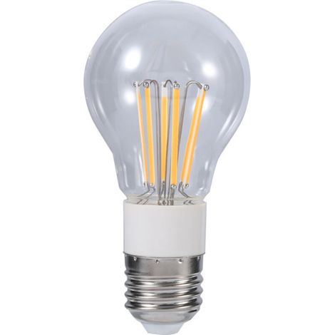 Ampoule à filament LED COB E27 12 V lumière à intensité variable à 360 degrés nouveau (6 W blanc chaud)