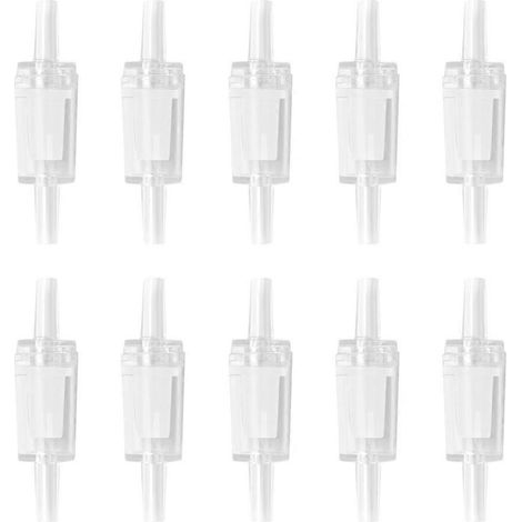 Clapet anti-retour en plastique pour pompe à air d'aquarium - Accessoires et fournitures pour aquarium - Blanc Blanc (1/5)