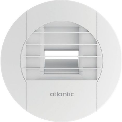 Atlantic – Bouche VMC 542450 – Débit régulé 10 à 45 m³/h – Débit de pointe 135 m³/h – Diamètre 125 mm pour cuisine – Raccord lisse à joint