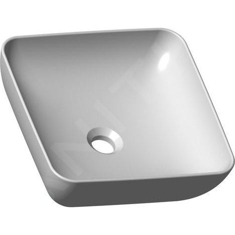 Ravak UNI - Lavabo à poser Uni 380 S Slim, 380x380 mm, blanc XJX01138001 (1/5)