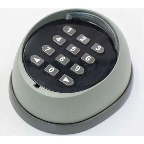 Metalltastatur für Garagentoröffner, 433-MHz-Rolling-Code-Tastatur, hochwertige Tastatur für die Garagentor-Zutrittskontrolle, schwarz und grau (Farben zufällig)