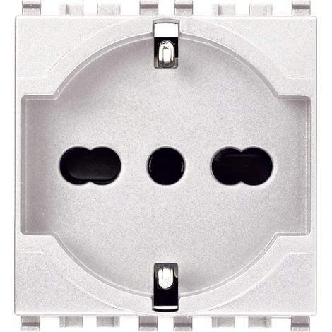 VIMAR - 20210.B Presa 2P+T 16A universale bianco
