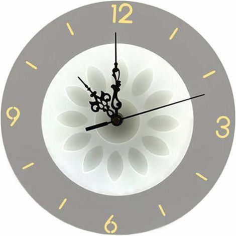 Lámpara de pared LED moderna con reloj y diseño creativo, lámpara de mesita de noche, iluminación y decoración de interiores para sala de estar, dormitorio, habitación infantil, oficina, pasillo, esca (1/5)