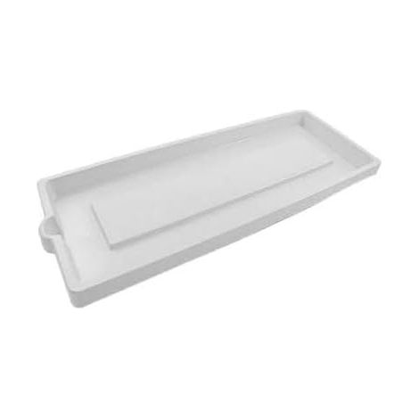 SOTTOVASO PER FIORIERA RETTANGOLARE cm 60 x 25 x 3,4 - ghiaccio