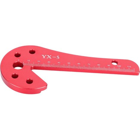 Outil de Marquage pour Travail du Bois Centre Scribe Précis 45° et 90°, Alliage D'aluminium Cnc, Adapté Bricolage et Menuiserie Professionnelle (1/5)