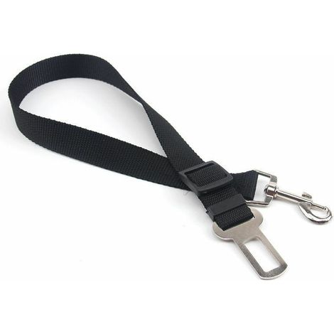Laisse Ceinture de Sécurité pour Chien/Chat/Harnais Animaux de Compagnie pour Les sièges de Voiture- Noir-LIAIKI (1/4)