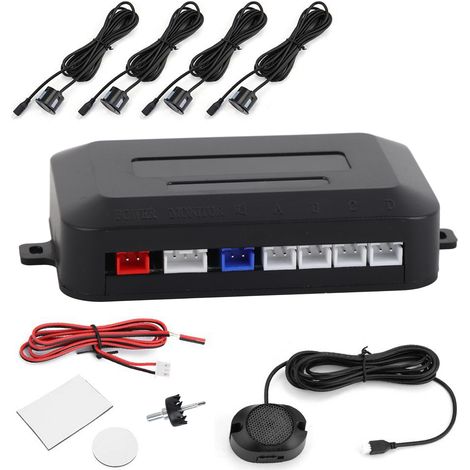 Kit capteur de parking voiture radar de recul avertisseur sonore système de sondes 12V (1/5)
