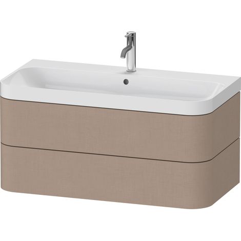 Duravit Happy D.2 Plus c-shaped Set wandhängend, 975x490mm, 2