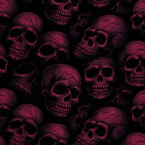 Tela Oxford decorativa para exteriores - Motivo de calavera I DX4604 (1/5)