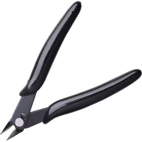 ZOLGINAH Pinces Coupantes de Côté, 4 pcs Pinces Coupantes Cisaille Précision Diagonale pour Câble Électrique, Bijoux (Noir) (1/5)