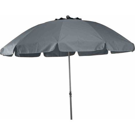 Parasol Base d'Acier/Polyester Gris/Anthracite 200 cm (1/5)
