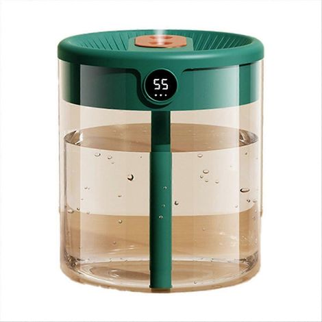 H2O Luftbefeuchter mit zwei Düsen und LCD-Feuchtigkeitsanzeige, grün (1/5)