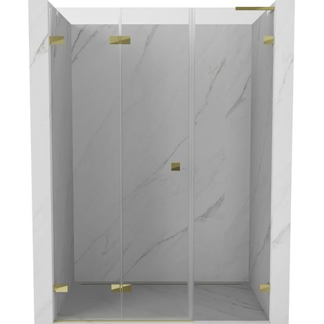 Mexen Lunar-F L porte de douche pliable gauche 110 cm, transparent, or - 836SL-110-050-50-00-L (1/5)