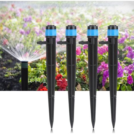 Lot de 100 goutteurs à insérer dans le sol pour système d'arrosage de jardin (1/5)