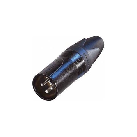 Neutrik - Conector Xlr, 3 Puntos Macho, Plateado, Negro