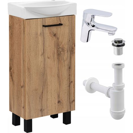 STAMAR  Waschbeckenunterschrank 40 cm - Eiche craft doré - kompakt und modern - ideal für kleine Bäder