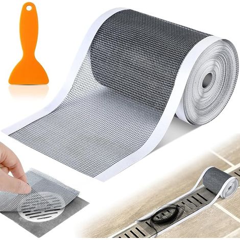 Shower Hair Filter, 100mm x 10m Floor Filter for Bathroom, Shower Drain with Cleaning Scoop for Bathroom, Bathtub, Kitchen (1/3)