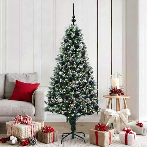 Künstlicher Weihnachtsbaum mit 300 LEDs mit Ständer Grün 180 cm (1/5)