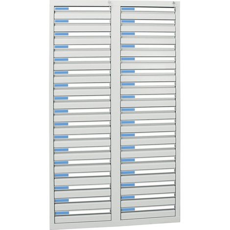 Stumpf Schubladenschrank Serie ESTA, 34 Schubladen lichtgrau (34x100mm) (1/2)