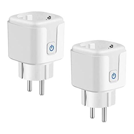 16A WiFi Smart Socket, Alexa Smart Socket with Remote Control & Voice Control, Smart Socket with Power Consumption Measurement