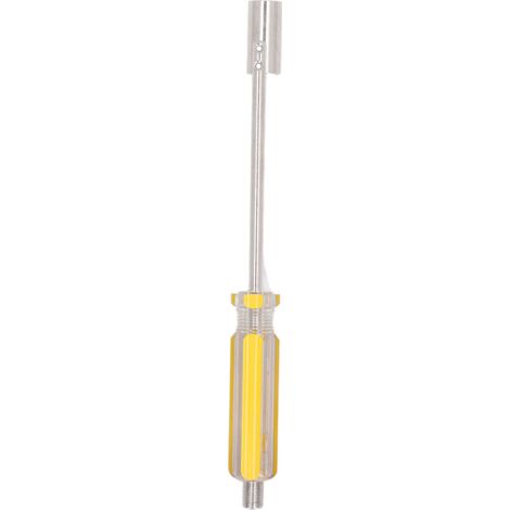 F-Kopf-Ausdreherschraubendreher, gelber Griff, ergonomischer und robuster BNC-Ausdreher, F-Kopf-Ausdrehwerkzeug