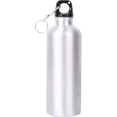Bouteilles eau aluminium 680 ml, idéales randonnée salle sport activités intérieures extérieures - argent