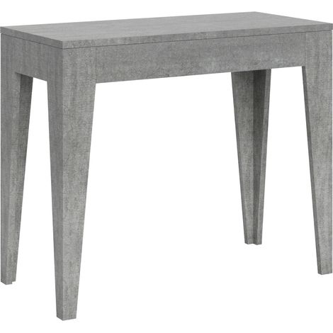 Consolle allungabile 90x42-302cm tavolo sala da pranzo grigio Isotta Concrete (1/5)
