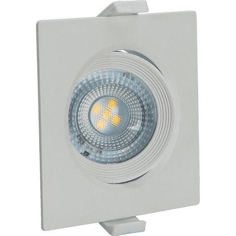 Spot orientable à encastrer rond 6,5 W 3000°K blanc - ASLO