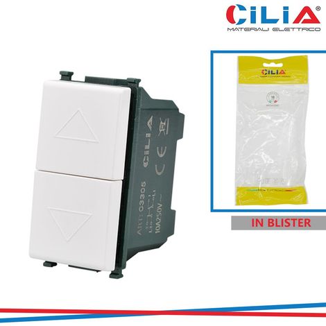 DOPPIA PULSANTE VMR PLN BIANCO CILIA
