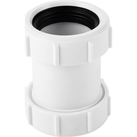 40-mm-PVC-Rohrverbinder (gerade), Kompressionsverschraubung für 1,27-cm-Badewannenabflussrohr (1/4)